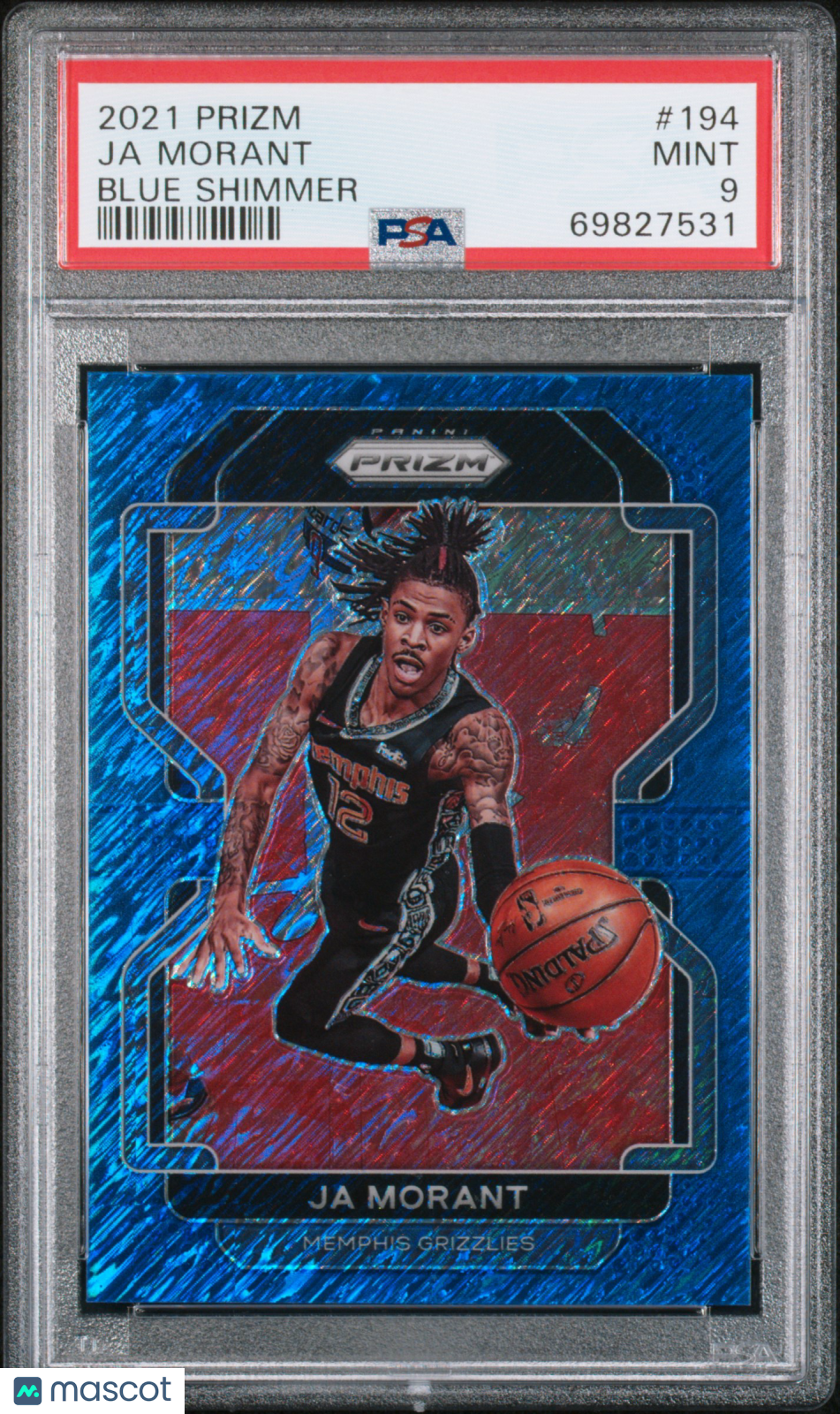 2021 Panini Prizm Ja Morant #194 PSA 9